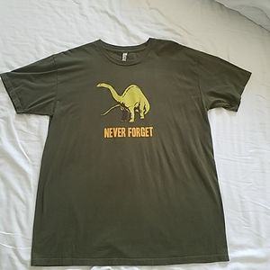 Mens Dinosaur T-Shirt - Never Forget